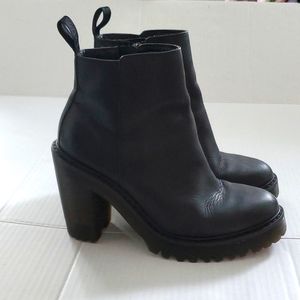Dr. Martens Magdalena Women's Leather Heel Boots sz 9